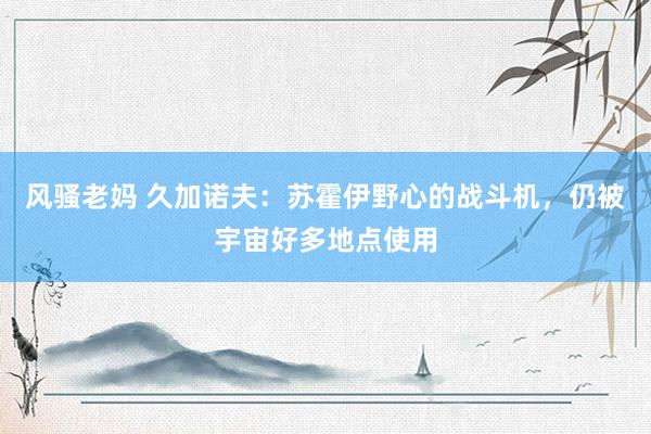 风骚老妈 久加诺夫：苏霍伊野心的战斗机，仍被宇宙好多地点使用