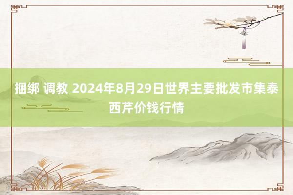 捆绑 调教 2024年8月29日世界主要批发市集泰西芹价钱行情