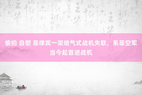 偷拍 自慰 菲律宾一架喷气式战机失联，系菲空军当今起首进战机