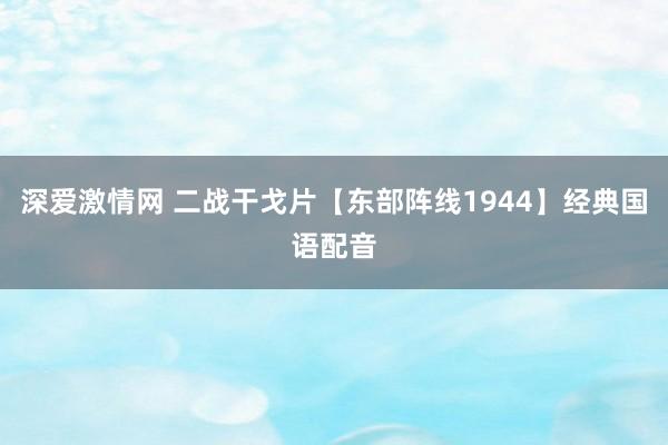 深爱激情网 二战干戈片【东部阵线1944】经典国语配音